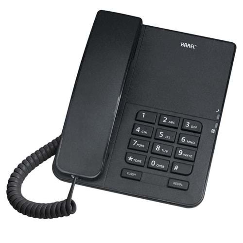 Karel TM140 Siyah Analog Dahili Masaüstü Kablolu Telefon