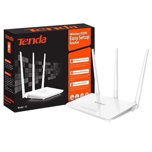 Tenda F3 4 Port 300 Mbps 3 Antenli Access Point Router