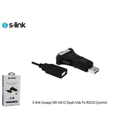 S-link Swapp SW-U612 Siyah Usb To RS232 Çevirici