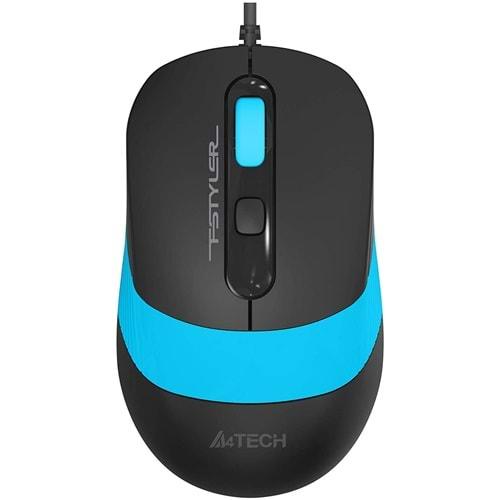 A4 Tech FM10 Mouse Usb Mavi 1600 Dpi Optik Kablolu Mouse