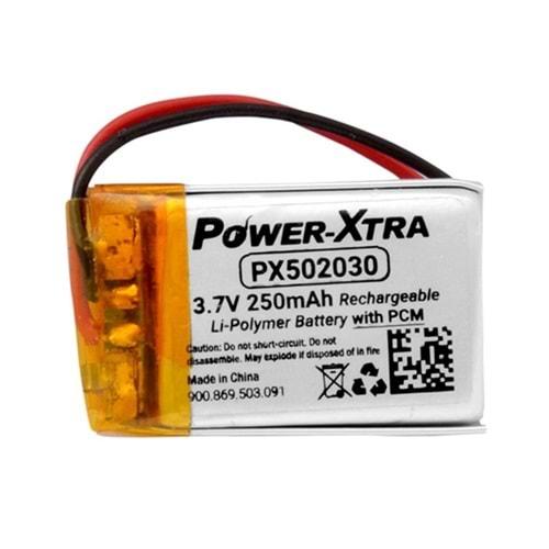 Power-Xtra PX502030 3.7V 250 mAh Li-Polimer Pil-Devreli-1.5A-10cm