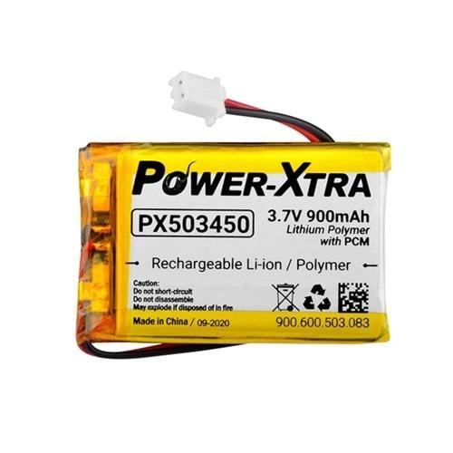 Power-Xtra PX503450 3.7V 900 mAh Li-Polimer Pil-Soketli-Devreli-1.5A