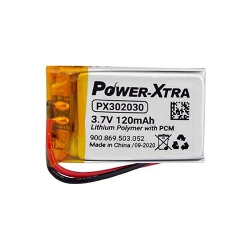 Power-Xtra PX302030 3.7V 120 mAh Li-Polimer Pil -Devreli-1.5A