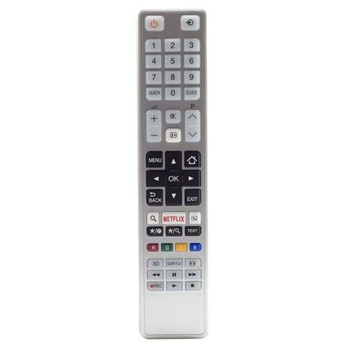 Weko 17492 Toshiba CT-8054 Netflix Tuşlu Beyaz Lcd-Led Tv Kumandası