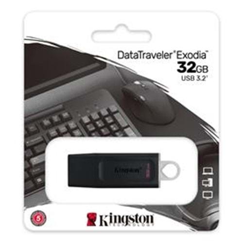 Kingston 32 GB USB 3.2 Data Traveler Exodia Siyah/Beyaz (DTX/32GB)
