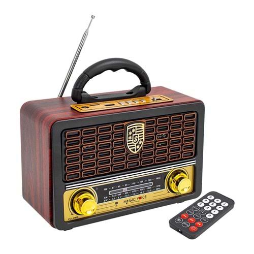 Magic Voice 7537 MV-110BT Usb/Sd/Fm/ Bluetooth Dstekli Nostaljik Radyo