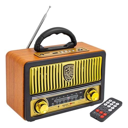 Magicvoice 7538 MV-112BT Usb/Sd/Fm/ Bluetooth Dstekli Nostaljik Radyo