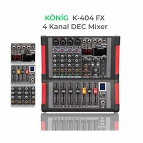 König K-404FX 4 Kanal Dec Mikser