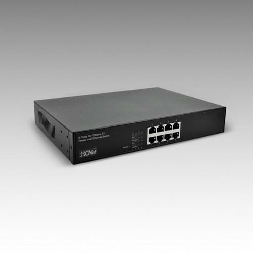 Cnet CSH8008P 8 Port 10/100 PoE+ High Power 110W Ethernet PoE Switch