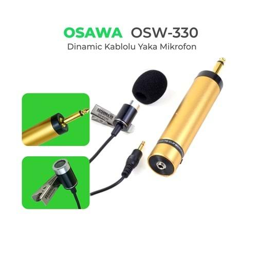 Osawa Osw-330 1000 Ohm 6 Metre Kablolu Yaka Mikrofonu