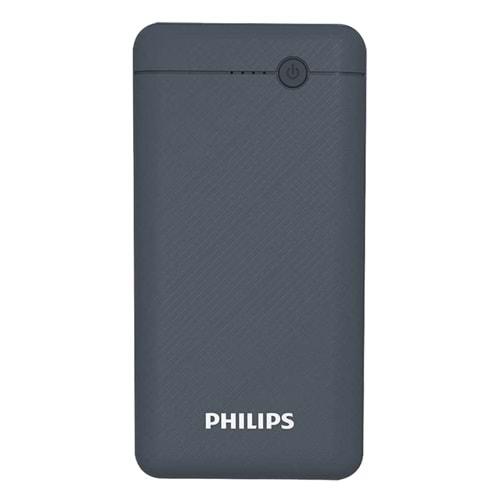 Philips DLP1710 10000Mah Çift Usb Çıkış Type-C Hızlı Şarj Slim Powerbank