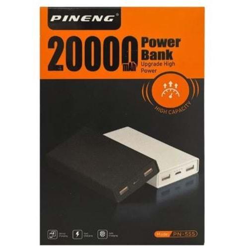 Pineng PN-555 20000Mah Çift Usb Çıkış Hızlı Şarj Powerbank