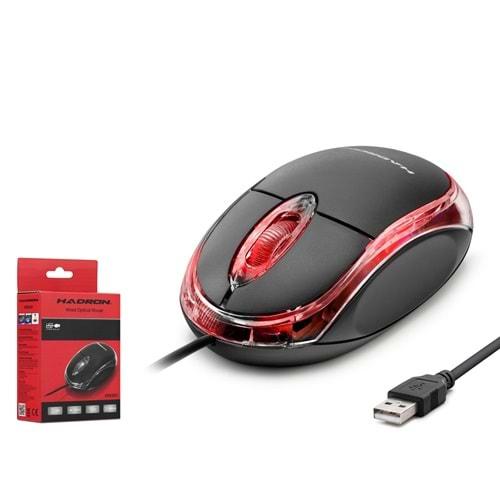 Hadron HDX3251 800DPI Kırmızı Ledli Kablolu Mouse