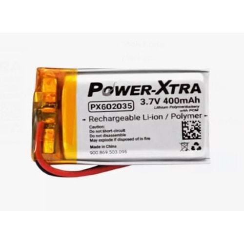 Power-Xtra PX602035 3.7V 400 mAh Li-Polimer Pil-Devreli-2.0A