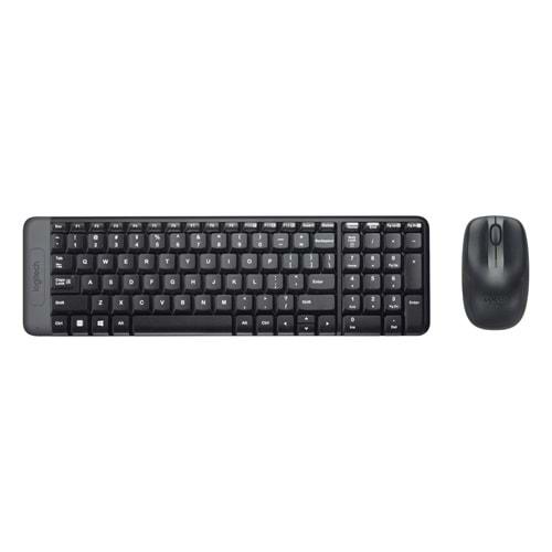 Logitech MK220 Wireless Kablosuz Siyah Klavye Mouse Set - 920-003163