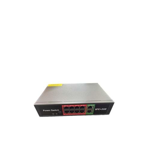 Rose PR-830G 8+2 Poe 10/1000MBPS Gigabit Switch Hub