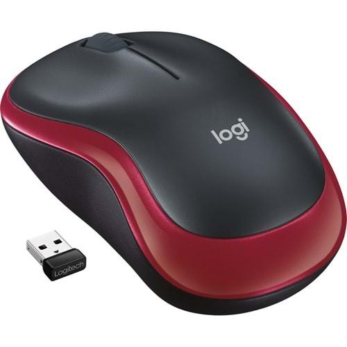 Logitech M185 Usb Alıcılı Kompakt Kırmızı Kablosuz Mouse - 910-002237