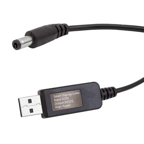 Powermaster PM-6053 5V-12V USB To DC 5.5*2.5mm Kablo