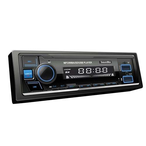 Soundmax SX-MX3G 4x50 Watt Çift Usb + Aux + Fm + Bluetooth Oto Teyp