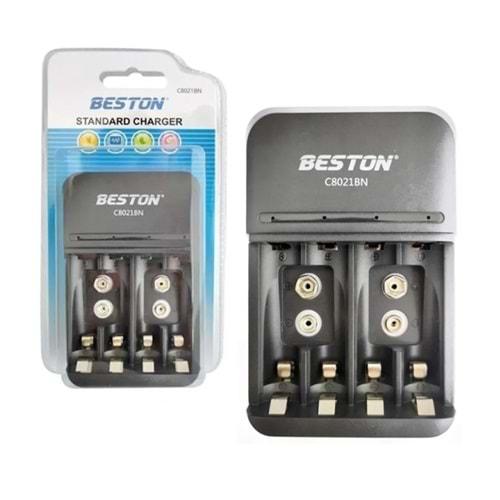 Beston BST-C8021BN 800 mAh (4xAA /4xAAA/2x9V) Pil Şarj Cihazı