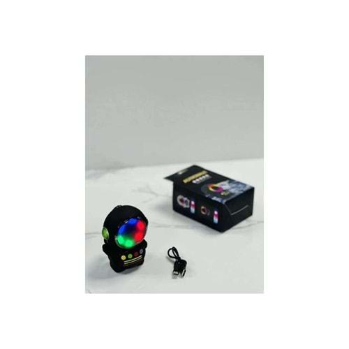 Glrtech S280 Işıklı Astronot Bluetooth Speaker Siyah