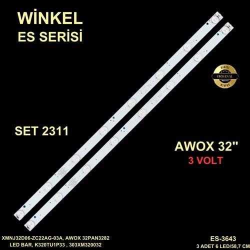 Winkel SET-2311 2 Parça 6 Led Awox 32