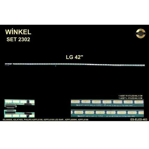 Winkel SET-2302 ELED 2 PARÇA ES ELED 463 LG 42