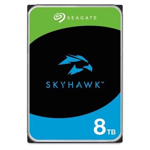 Seagate SkyHawk 8TB 256Mb Sata 3 180TB/Y RV 7/24 Güvenlik Diski ST8000VX010