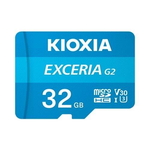 Kioxia 32GB Exceria Micro SDHC G2 4K 100 MB/s LMEX2L032GG2 Hafıza Kartı