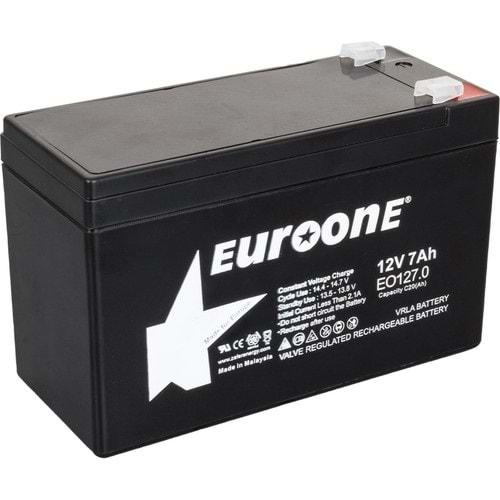 Euroone EO-127.0 12 Volt 7 Amper Bakımsız Kuru Akü