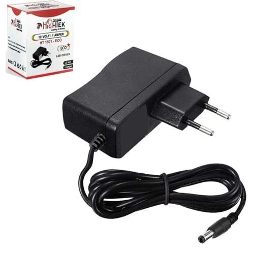 Hightek HT1501 1 6 Volt 1 Amper 5.5mm x 2.5mm Plastik Kasa Adaptör