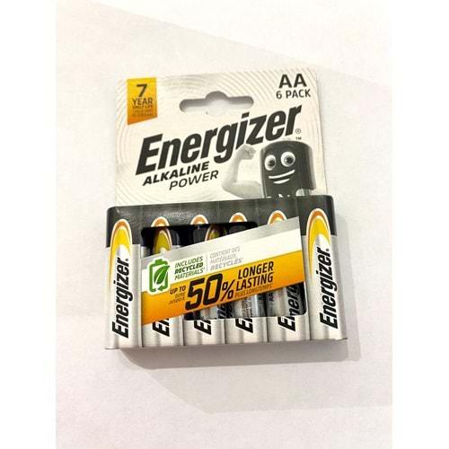 Energizer AA-LR6 1.5V Kalem Pil - 6 Lı Paket Halinde