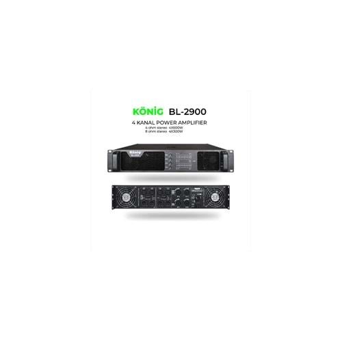 König BL-2900 2400 Watt 4 Kanal Power Anfi