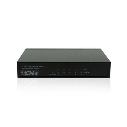 Cnet CSH500P 5 Port 10/100/1000 4 Port PoE, 1xSFP 96W Gigabit PoE Switch
