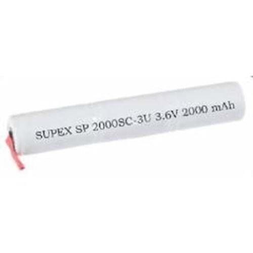 Supex SP2000SC-3U 3.6V 2000 mAh 3'Lü Üst Üste Süpürge Pili