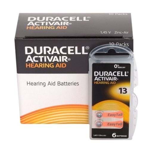 Duracell 13 Numara Kulaklık-İşitme Cihazı Pili - 6 Lı Paket Halinde