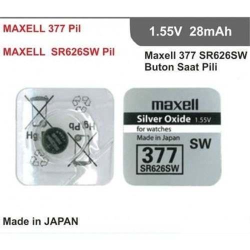 Maxell SR377 SR626SW 1.55V Saat Pili