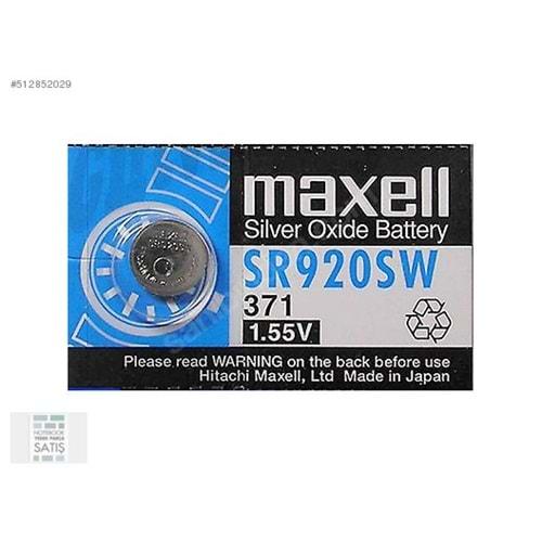 Maxell SR371 SR920SW 1.55 Volt Saat Pili =Adet Olarak Satılır