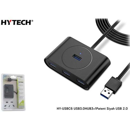 Hytech HY-USBC6 4 Port Usb 3.0 Siyah Usb Hub Usb Çoğaltıcı
