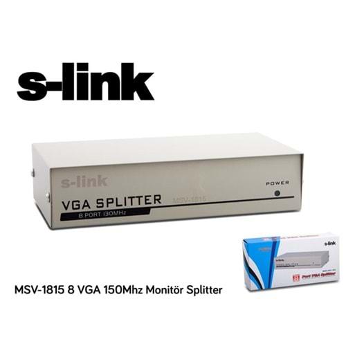 S-Link Msv-1815 8 Port Vga Çoklayıcı Splitter