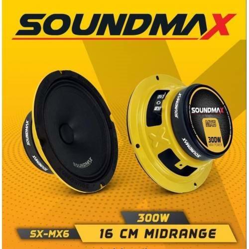 Soundmax SX-MX6 16cm Midrange 300 Watt Max Power + 100 Watt RMS Power 2 Li Paket Halinde
