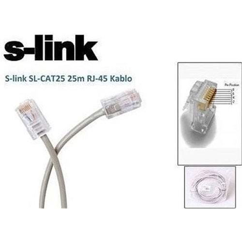 S-link SL-CAT25 RJ-45 25 Metre Cat5 Kablo