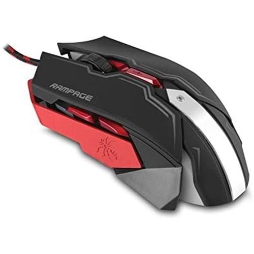 Rampage SMX-R8 Usb Siyah 6D 7 Farklı Led Aydınlatmalı Makrolu Oyuncu Mouse