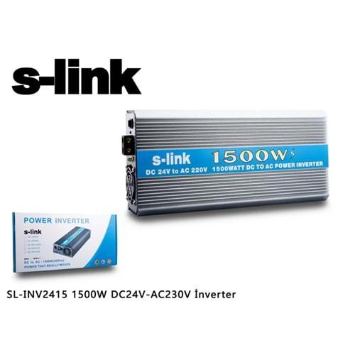 S-link SL-INV2415 24 Volt 1500W İnvertör DC24V-AC230V İnvertör