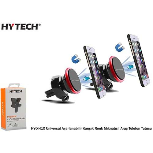 Hytech HY-XH10 Universal Ayarlanabilir Karışık Renkli Mıknastıslı Araç Telefon Tutacağı