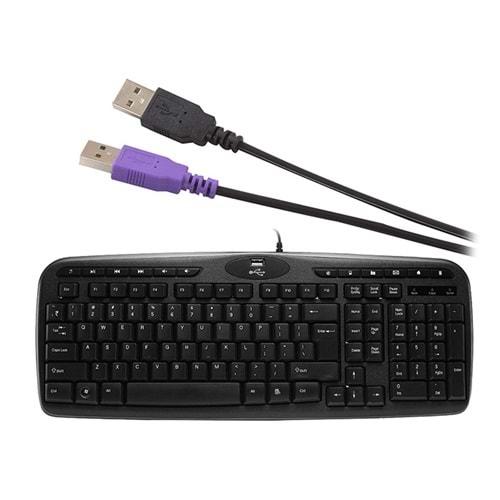 Everest KB-799 Siyah USB 1*USB Hub Q Multimedia Klavye