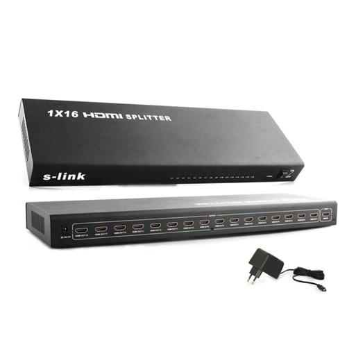 S-Link SL-LU626 16 Port Hdmı 1080P 3D Splitter
