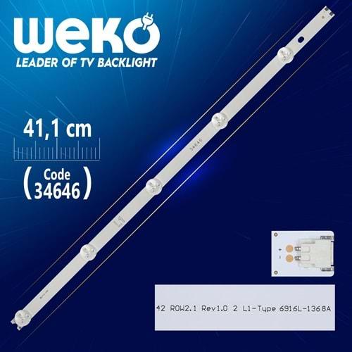 Weko 34646 Tv Ledi 41.2cm 5 LED (L1)=LCD224=Tek Adet Satılır