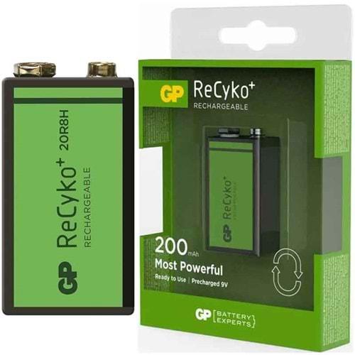 GP Reycko 20R8HEMTR-2GB1 200MA 9 Volt Şarjlı Pil
