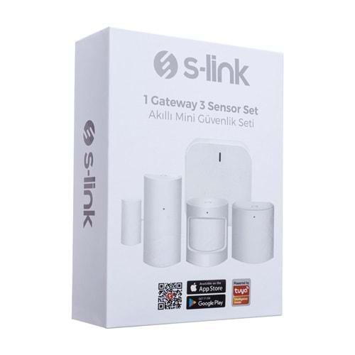 S-Link SL-ZS01 Zigbee Sensör Seti 1 Gateway ve 3 Parça Sensör Zigbee TUYA Uyumlu